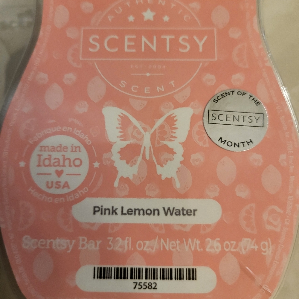 Pink Lemon Water Scentsy Wax Bar